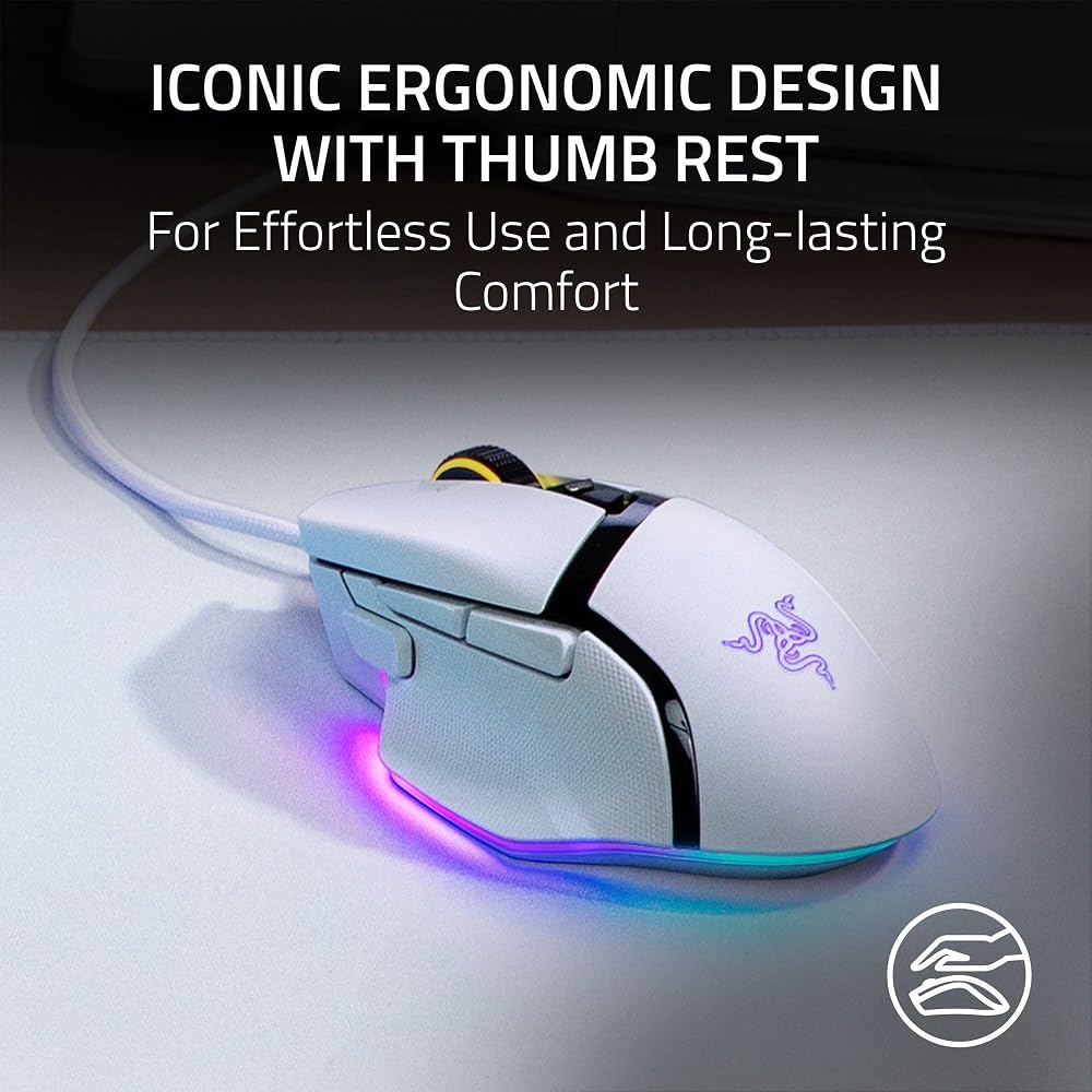 Razer Basilisk V3 Customizable RGB Wired Ergonomic Gaming Mouse - Image 4