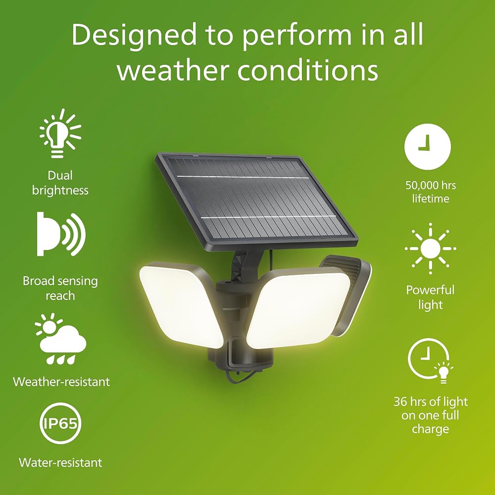 Philips Zyren UltraEfficient Solar Security Light - Image 2
