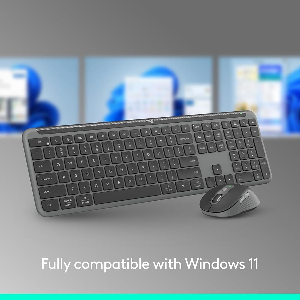 Logitech Signature Slim MK955 Wireless Keyboard and Mouse Set - Image 4