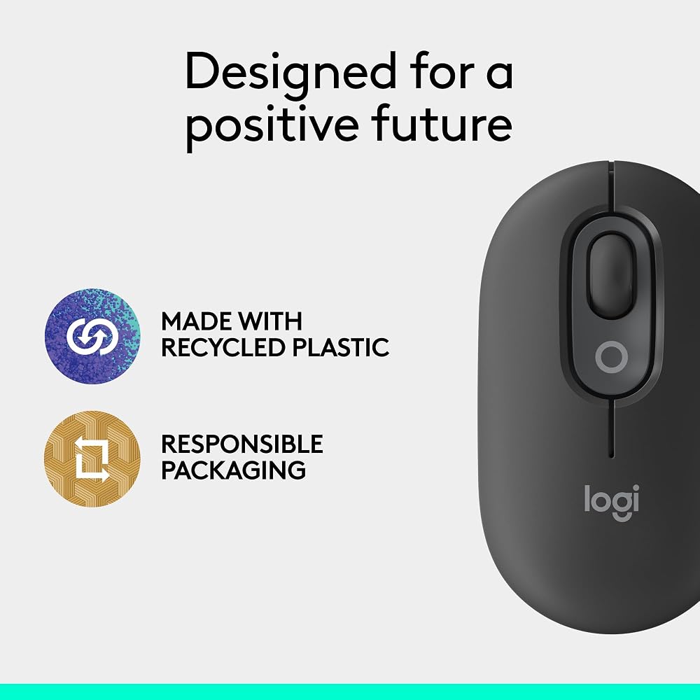 Logitech POP Mouse, Compact and Portable Wireless Bluetooth - Image 10