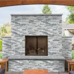 MSI Alaska Gray Ledger Panel 6 in. x 24 in. Splitface Marble Wall Tile (6 sq. ft. /Case) (LPNLMALAGRY624)