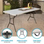 Lifetime 6 ft. Fold-in-Half Table: Almond (80454)