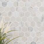 MSI Angora Hexagon 11.75 in. x 12 in. x 10 mm Honed Mosaic Marble Floor and Wall Tile (0.98 sq. ft./Each) (ANGORA-2HEXP)