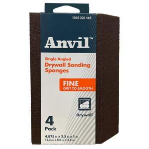 Anvil 3.5 in. x 4.875 in. x 1 in. 150 Grit Fine Drywall Sanding Sponge (4-Pack) (XB-02304)