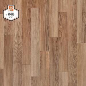 TrafficMaster Autumn Brown Oak Residential Vinyl Sheet Flooring 12 ft. Wide x Cut to Length (U9160405K743G14)