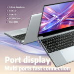 KUU 15.6" FHD Laptop, Intel Celeron, 24GB RAM, 1TB SSD