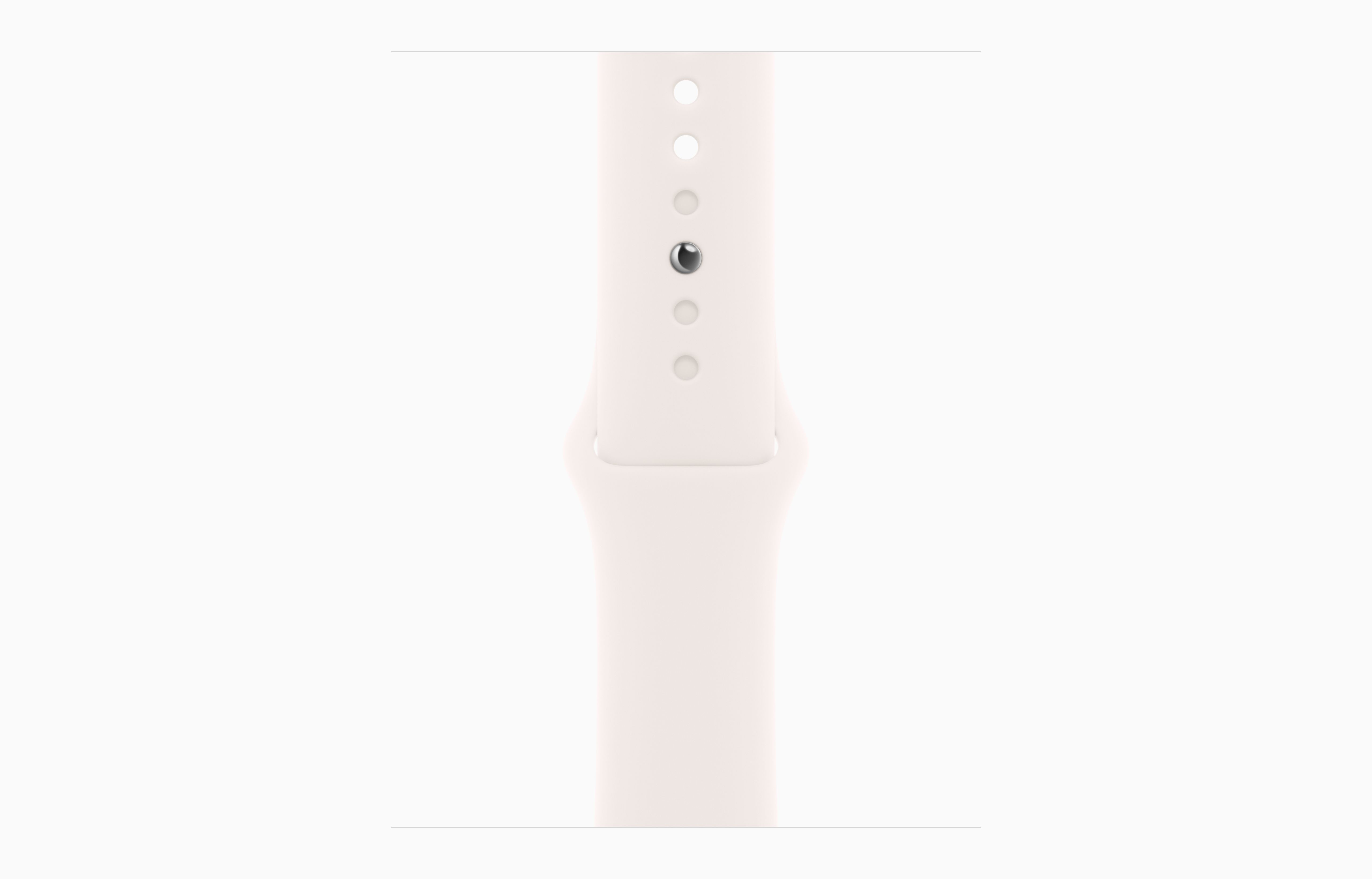 Apple Watch Series 11 Aluminum GPS – Silver (Light Blush Sport Band) - Image 3
