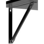 Everbilt 10.24 in. L Matte Black Steel Shelving Decorative Bracket (EH-WSTHDUS-510)