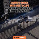 Keeper KwikFeed Ratchet Tie Down Strap 16ft. x 1.25in. 1,000lbs. with Safety Clip (2-Pack) (43571)