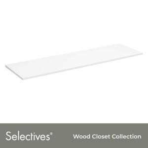 ClosetMaid Selectives 48 in. L x 14 in. D White Laminate Wall Mounted Shelf (7034)