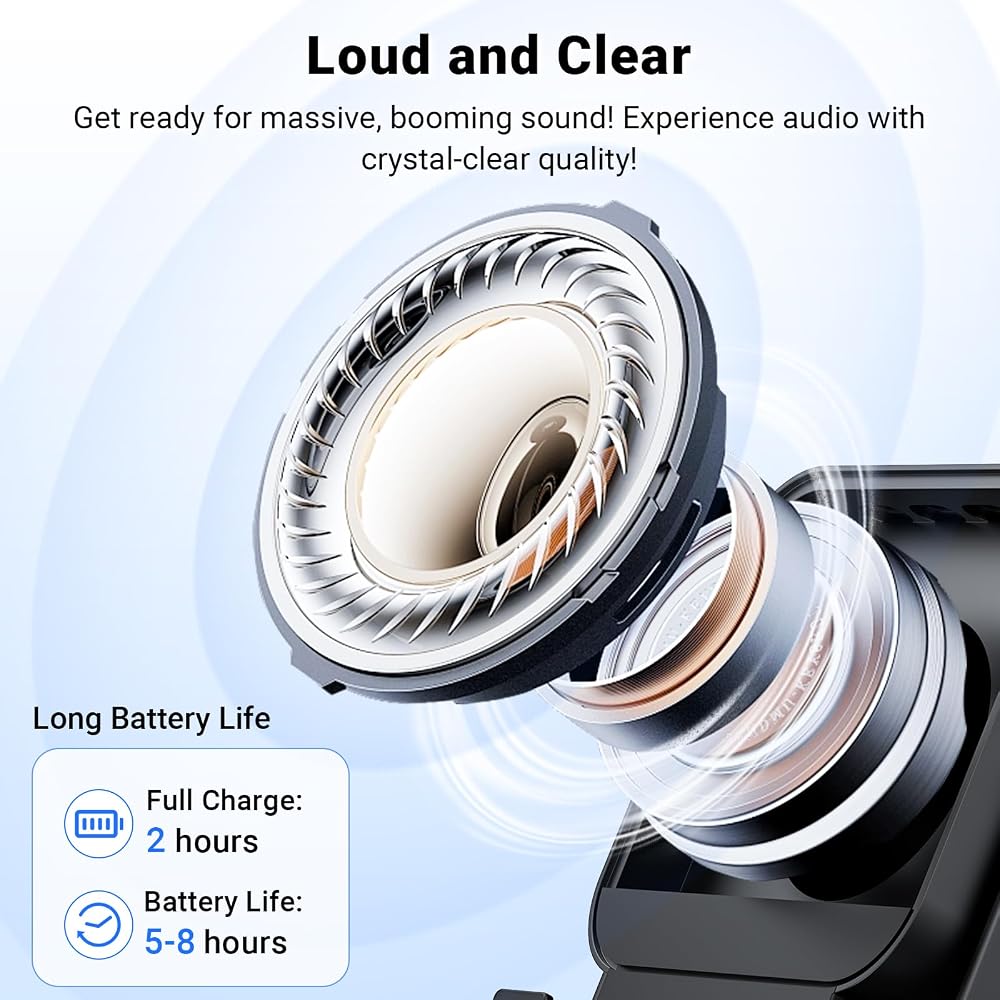 AIKELA Induction Speaker with Phone Stand 5 in 1 Wireless Bluetooth Audio - Image 4