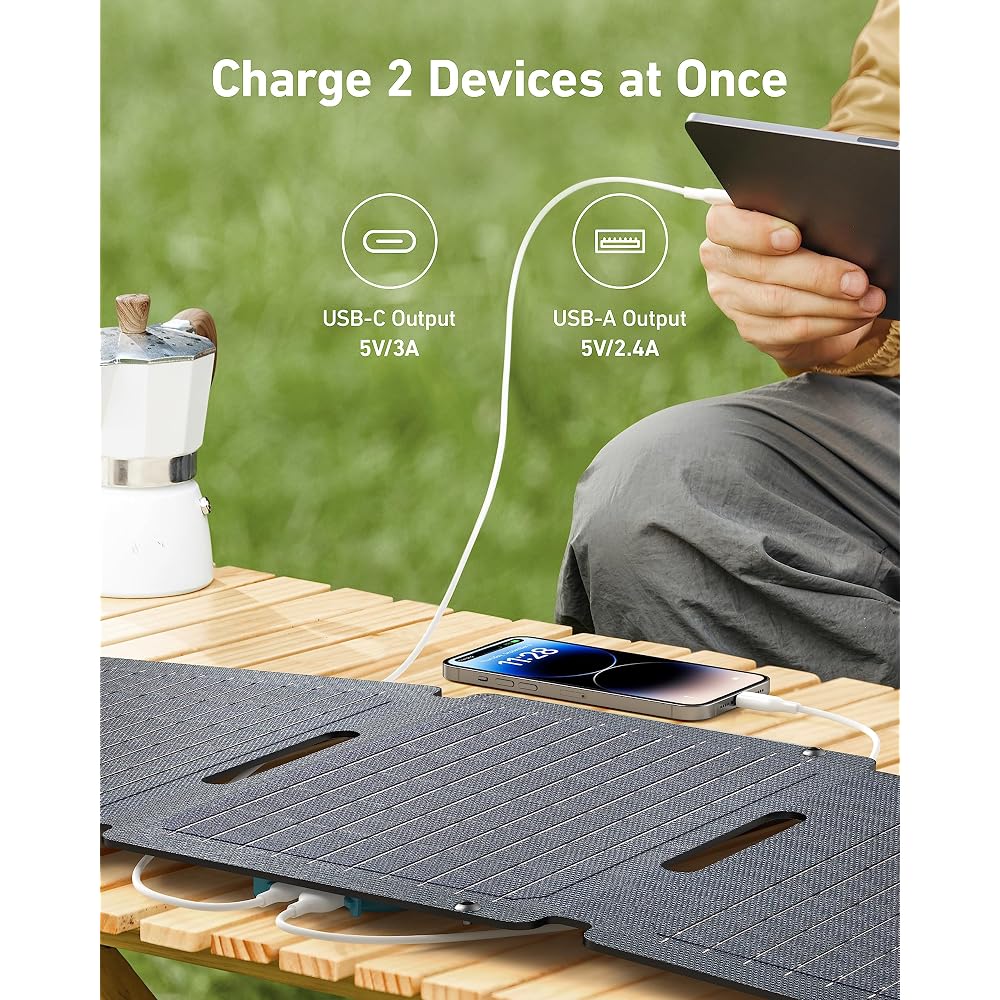 Anker Solix PS30 Solar Panel, 30W Foldable Portable Solar Charger - Image 3