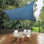 Vigoro12 ft. x 12 ft. Blue Square Shade Sail (25682)