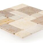 Jeffrey Court Brick Medley Beige 11.875 in. x 11.875 in. Honed Travertine Wall and Floor Mosaic Tile (0.979 sq. ft./Each) (99036)
