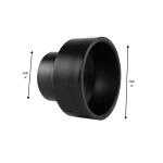 Charlotte Pipe 4 in. x 3 in. ABS DWV Hub x Hub Reducer Increasers (ABS001021400HD)
