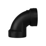 Charlotte Pipe 2 in. x 2 in. Acrylonitrile Butadiene Styrene (ABS) DWV 90-Degree Hub x Hub Elbow Fitting (ABS003000800HD)