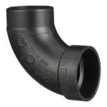 Charlotte Pipe 2 in. ABS DWV 90-Degree Hub x Spigot Street Elbow Fitting (ABS003020800HD)