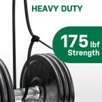 Commercial Electric 24in Heavy Duty 175lb Tensile Strength UL 21S Rated Cable Zip Ties 15 Pack UV (Black)