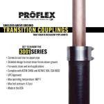 Fernco Proflex 1-1/2 in. Neoprene Shielded Coupling (P3001-150)