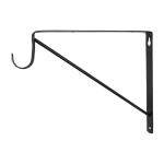 Everbilt Black Heavy Duty Shelf Bracket and Rod Support (19702)
