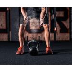 Norsk Black with Blue White Flecks 20.5 in. x 20.5 in. x 0.47 in. Rubber-Tec Reversible Gym Flooring (12 sq. ft.) (4-Pack) (32102RTBW)