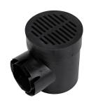 NDS 6 in. Plastic Round Drainage Grate in Black (40)
