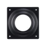 6 in. Square Black Pier Mount Base for Outdoor Post Light Fixtures (C6359 BK)