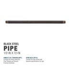Southland 1/2 in. x 72 in. Black Steel Schedule 40 Pipe (583-720HC)