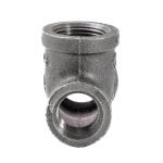 Southland 3/4 in. x 1/2 in. x 3/4 in. Black Malleable FIP x FIP x FIP Reducing Tee Fitting (520-434HP)