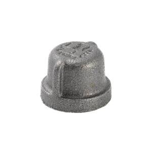 Southland 1/2 in. Black Malleable Iron Cap Fitting (521-403HN)