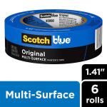 3M ScotchBlue 1.41 in. x 60 yds. Original Multi-Surface Painter's Tape (6-Pack) (2090-36QC6)