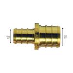 Apollo 3/4 in. x 1/2 in. Brass PEX-B Barb Reducing Coupling (APXC1234)