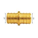 Apollo 3/4 in. Brass PEX-B Barb Coupling (APXC3434)