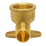 Apollo 1/2 in. Brass PEX-B Barb x 1/2 in. Female Pipe Thread Adapter 90-Degree Drop-Ear Elbow (APXDEE12)