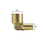 Apollo 1/2 in. Brass PEX-B x Female Solder 90-Degree Elbow (APXFSE12)