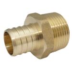 Apollo 1 in. Brass PEX-B Barb x Male Pipe Thread Adapter (APXMA11)