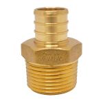 Apollo 3/4 in. Brass PEX-B Barb x 3/4 in. Male Pipe Thread Adapter (APXMA3434)