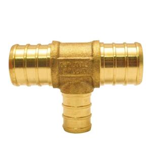 Apollo 3/4 in. x 3/4 in. x 1/2 in. Brass PEX-B Barb Reducing Tee (APXT343412)