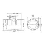 3/4 in. MHT Brass Coupling Fitting (801679)