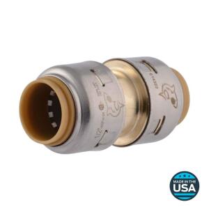 SharkBite Max 1/2 in. Brass Push-to-Connect Coupling Fitting (UR008A)