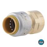 SharkBite Max 1/2 in. Push-to-Connect x FIP Brass Adapter Fitting (UR072A)