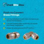 SharkBite Max 1/2 in. Push-to-Connect Brass Slip Coupling Fitting (UR3008A)