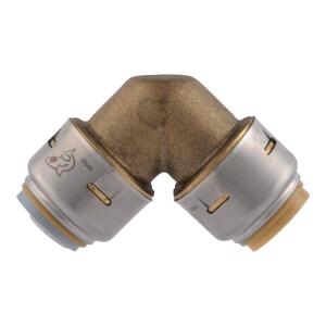 SharkBite Max 1/2 in. Push-to-Connect Brass 90-Degree Polybutylene Conversion Elbow Fitting (UR4248A)