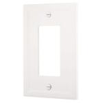Hampton Bay 1 Gang - Bright White GFCI Decorator Wall Plate (1 Pack) - SWP1103-18