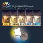 HALO 150-Watt Equivalent, 3000 Lumen, Integrated LED, Dusk to Dawn Flood Light, Bronze (FGS30CLD2DB)