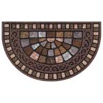 StyleWell Half Round Stone 18 in. x 30 in. Door Mat (60730049818x30)