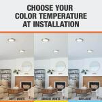 Commercial Electric 13 in. Brushed Nickel Selectable CCT Color Changing LED Round Ceiling Flush Mount Light Fixture (2-Pack) (JJU3011L-2/BN)