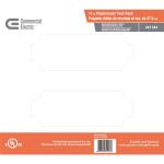 Commercial Electric 11 in. 1-Light Brushed Nickel Flush Mount with Frosted Glass Shade 2-Pack (EFG1011-2-BN)