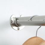 Everbilt 2.68 in. Heavy-Duty Brushed Nickel Closet Rod Pole Sockets (2-Pack) (EH-WSTHDUS-324)