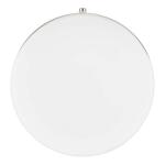 Hampton Bay Hanafin 9 in. Light Brushed Nickel Integrated LED Ceiling Flush Mount w/ Glass Shade and Pull Chain, Soft White (3000K) (CG3aA015CR1D30)